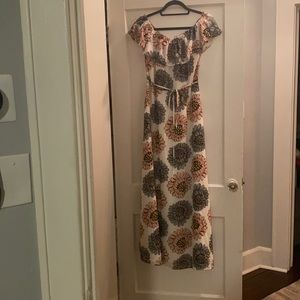Loft Off the shoulder maxi sundress